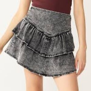 NWT juniors sz 7/28 SO Jean skirt stretchy 1242